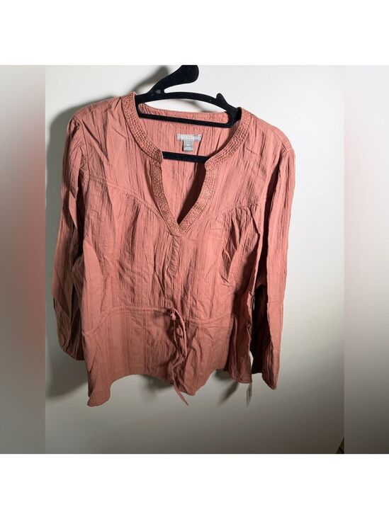 Falls Creek Tops - Terracotta Blouse XL New With Tags